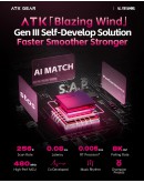 ATK професионална геймърска механична клавиатура Professional Gaming Mechanical Keyboard RS6 - 8K, Gateron Jade Pro Switches [Linear] - White