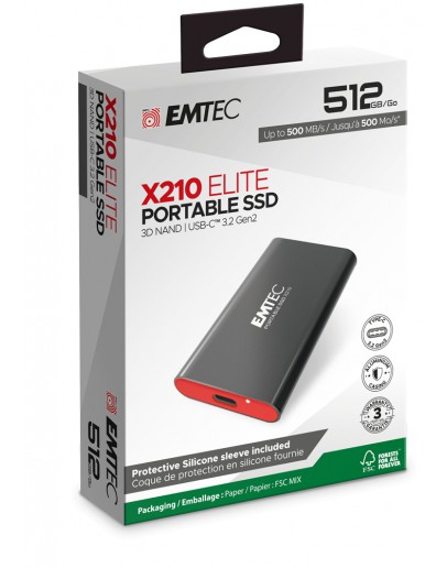 EMTEC EXT SSD X210 512GB 3.2G2