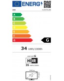 Монитор AOC CU34V5C/BK, 34 Curved 1500R VA WLED, 3440x1440
