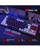 Xtrike ME геймърска механична клавиатура Gaming Mechanical keyboard 87 keys TKL - GK-989B - RED switches