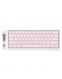 Madlions професионална геймърска механична клавиатура Professional Gaming Mechanical Keyboard MAD 60 HE Flagship V2 - 8K, Magnetic Amber Pro Switches - White