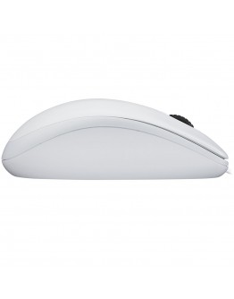 LOGITECH B100 Corded Mouse - WHITE - USB -