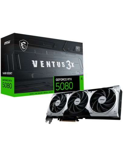 MSI Video Card Nvidia GeForce RTX 5080 16G VENTUS