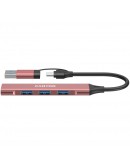 CANYON hub DS-02 4in1 USB-A/C