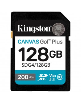KINGSTON 128GB SDXC Canvas Go Plus Gen4 200MB/s