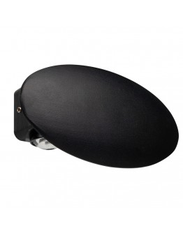 Фасадна лампа аплик DeTech , 6*1W, 4000K, IP44, Овал, Черен - 77032