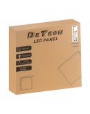 LED панел за вграждане DeTech, 2 бр., 48W, 4000K, Квадрат, Бял - 77018