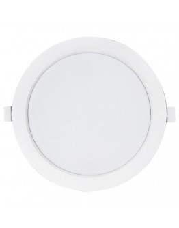 LED панел за вграждане DeTech, 18W, 6500K, Кръг, Бял - 77015
