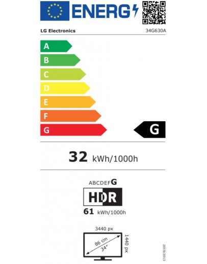Монитор LG 34G630A-B, 34, UltraGear 21:9 Curved, VA, 1ms M