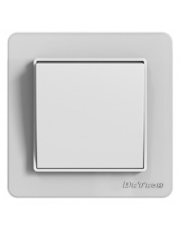 Кръстат електрически ключ DeTech DE-6008-33, Схема 7, 10А, 250V, За вграждане, IP20, Бял - 75004