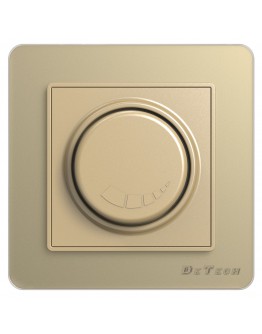 Електрически ключ димер DeTech DE-6008-71, 200W, За вграждане, IP20, Златист - 75017
