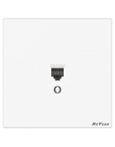 Единична розетка за компютър DeTech DE-9225-61, RJ45, Cat5E, За вграждане, IP20, Бял - 75081