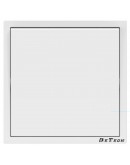 Единичен електрически ключ DeTech DE-9227-01, С рамка, схема 1, 10A, 250V, IP20, Бял - 75105