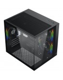 Aqua M Lite (BK, MATX, U3x1 & U2x1, Front & Left